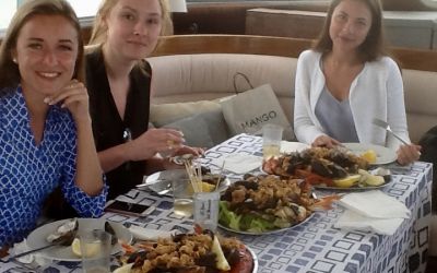 lunch on board with charterinad in Barcelona